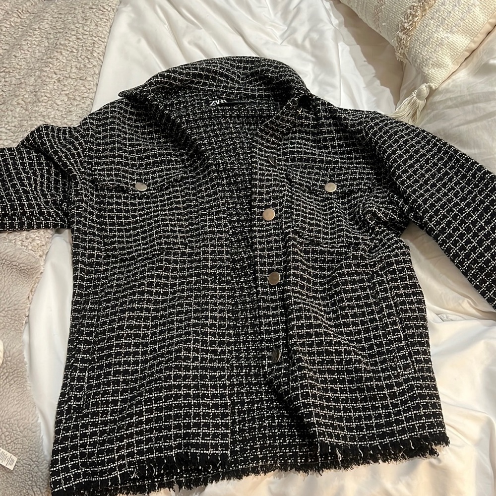 Zara casual plaid jacket